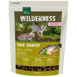 REAL NATURE WILDERNESS Trockenfutter Katze, Kitten, True Country, Huhn mit Fisch 300 g