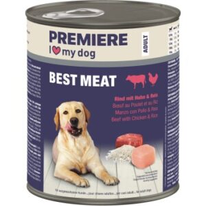 PREMIERE Best Meat Adult Rind mit Huhn und Reis 6x800 g