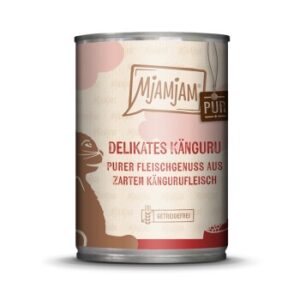 MjAMjAM Nassfutter Katze Adult, Purer Fleischgenuss 6x400 g Känguru