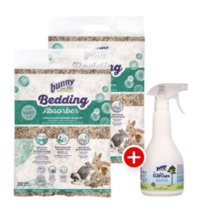Bunny Bedding Absorber 2x20L + Bunny "alles Klärchen" Gehege-Pflege 500ml gratis