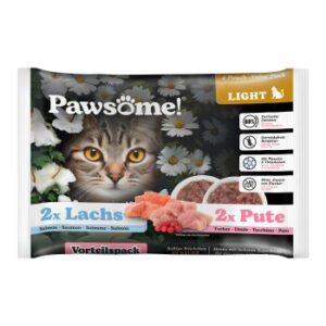 Pawsome Adult Light Pute & Lachs 4x85 g