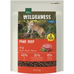 REAL NATURE WILDERNESS Trockenfutter Katze, Adult, Pure Beef, 2.5 kg