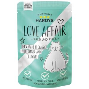 Hardys Love Affair Nassfutter Katze Kalb und Pute 12x100 g