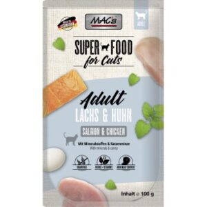 MAC's Nassfutter Katze Adult Lachs und Geflügel 12x100 g