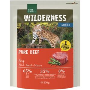REAL NATURE WILDERNESS Trockenfutter Katze, Adult, Pure Beef, 300 g