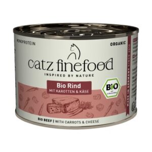 Catz finefood Nassfutter Katze Bio Adult Rind 12x200 g
