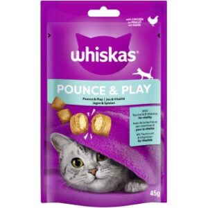 Whiskas Snack Pounce & Play mit Huhn 8x45 g