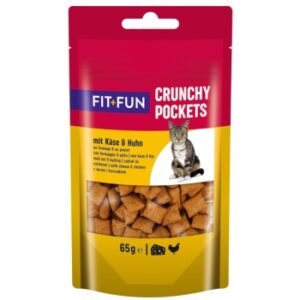 FIT+FUN Crunchy Pockets Huhn und Käse 7x65 g