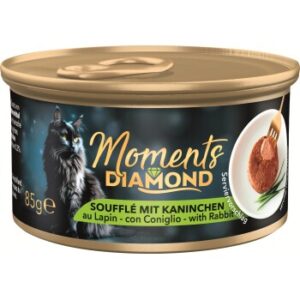 MOMENTS Diamond Nassfutter Katze, Adult, Soufflé Kaninchen 12x85 g