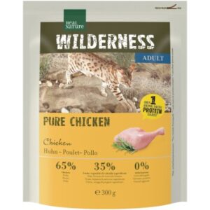 REAL NATURE WILDERNESS Trockenfutter Katze, Adult, Pure Chicken 300 g