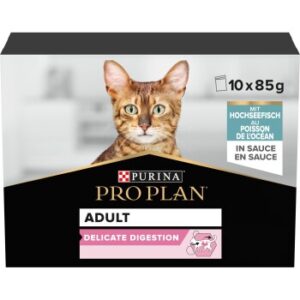PRO PLAN Nutrisavour Adult Delicate mit Hochseefisch, in Sauce 10x85 g