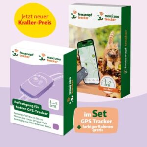 Fressnapf GPS-Tracker für Katzen + Befestigung lila