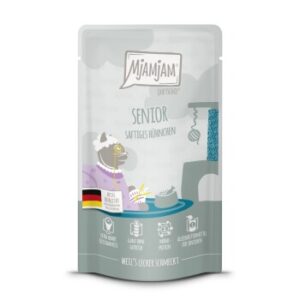 MjAMjAM Nassfutter Katze Senior, Quetschie, Huhn 12x125 g