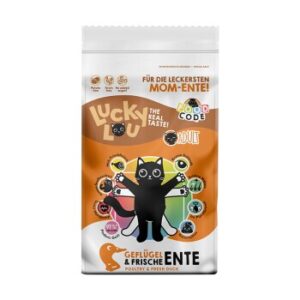 Lucky Lou Trockenfutter für Katzen, Adult Geflügel und Ente 9 kg