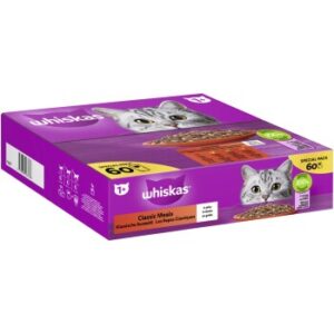 Whiskas Special Pack 1+ Klassische Auswahl in Gelee 60 x 85g