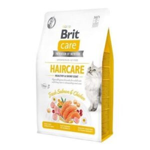 Brit Care Trockenfutter Katze Haircare Adult Lachs & Huhn 7 kg