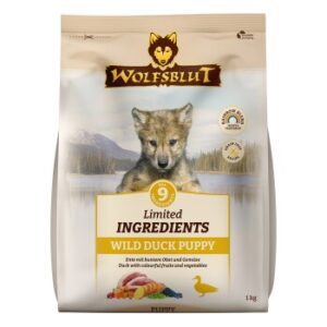 WOLFSBLUT Limited Ingredients Trockenfutter Hund, Puppy, Wild Duck 1 kg