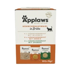 Applaws Nassfutter Katze Adult Multipack Huhn Variation 12x70 g