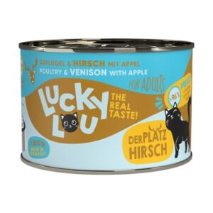 Lucky Lou Nassfutter Katze Adult Geflügel und Hirsch 24x200 g
