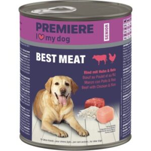PREMIERE Best Meat Senior Rind mit Huhn und Reis 6x800 g