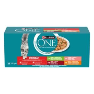 Purina ONE STERILCAT Nassfutter Katze zarte Stückchen in Sauce 40 x 85g Portionsbeutel