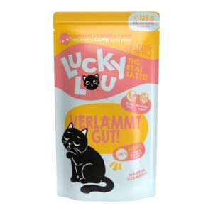 Lucky Lou Nassfutter Katze Adult Geflügel und Lamm 16x125 g