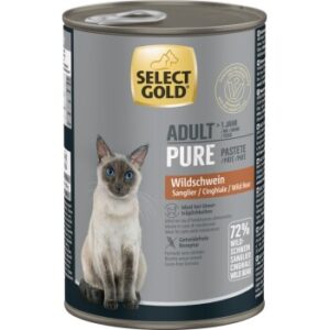 SELECT GOLD Pure Adult Paté Wildschwein 12x400 g