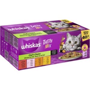 Whiskas Tasty Mix Mega Pack Chef's Choice in Sauce 40 x 85g