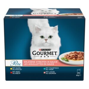 GOURMET Perle Erlesene Streifen in Sauce Sorten Mix 24x85 g