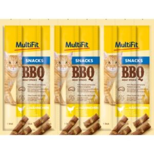 MultiFit BBQ Meat Sticks 7×8×5g Hähnchen