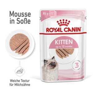 ROYAL CANIN Kitten Mousse in Soße 12x85 g