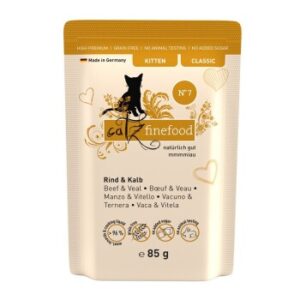 Catz finefood Nassfutter Katze Classic Kitten No. 7 Rind und Kalb 16x85 g