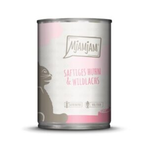 MjAMjAM Nassfutter Katze Adult 6x400 g Huhn und Wildlachs
