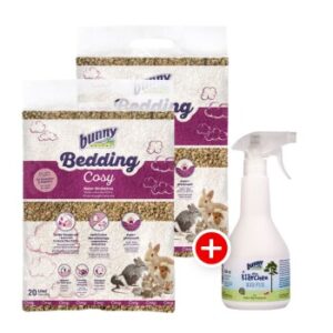 Bunny Bedding Cosy 2x20L + Bunny "alles Klärchen" Gehege-Pflege 500ml gratis