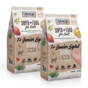 MAC's Cat +7 Senior Trockenfutter Light Geflügel 2x1.5 kg