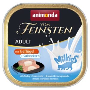 animonda Vom Feinsten Adult mit Milchkern 32x100g mit Geflügel und Sahnekern