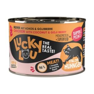 Lucky Lou Nassfutter Katze SuperMono Adult Huhn 12x200 g