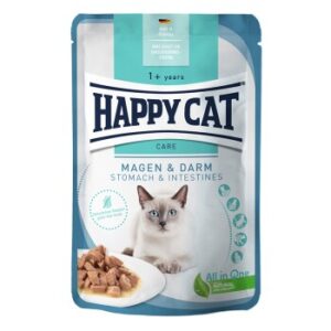 HAPPY CAT Care Nassfutter Katze Adult, Magen & Darm, Meat in Sauce 20x85 g