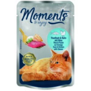 MOMENTS Adult Thunfisch und Huhn mit Käse 12x70 g