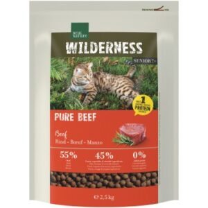 REAL NATURE WILDERNESS Trockenfutter Katze, Senior, Pure Beef 2.5 kg