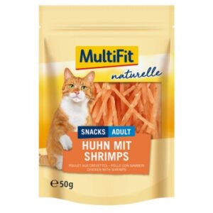 MultiFit Naturelle Huhn mit Shrimps 4x50g