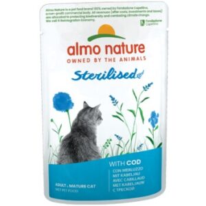 Almo nature Sterilised 30x70 g Kabeljau