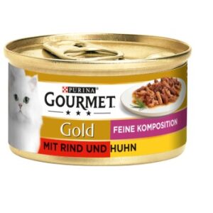 GOURMET Gold Feine Komposition 12x85g Rind und Huhn 12x85 g