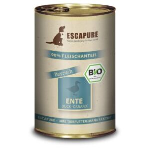 ESCAPURE Nassfutter Hund Bio Adult Ente 6x400 g