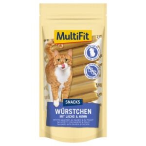 MultiFit Snackwürste Lachs 12x9 g