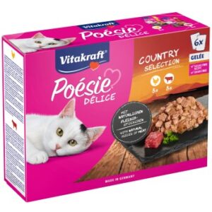 Vitakraft Poésie Delice Adult 6x85g Huhn und Rind, in Gelee
