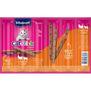 Vitakraft Cat Stick Multipack 5x6 Stück Truthahn und Lamm
