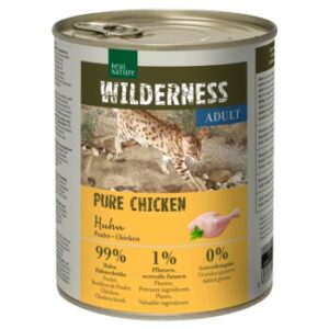 REAL NATURE WILDERNESS Nassfutter Katze, Adult Pure Chicken 6x800 g