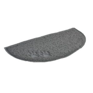 AniOne Toilettenvorleger halbrund 40x60 cm grau