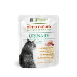 Almo nature Nassfutter Katze HFC Urinary Help 24 x 50 g Hühnerbrust mit Cranberries